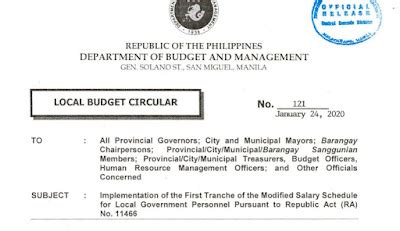 salary of municipal mayor in the philippines|LOCAL BUDGET CIRCULAR No. 121 .